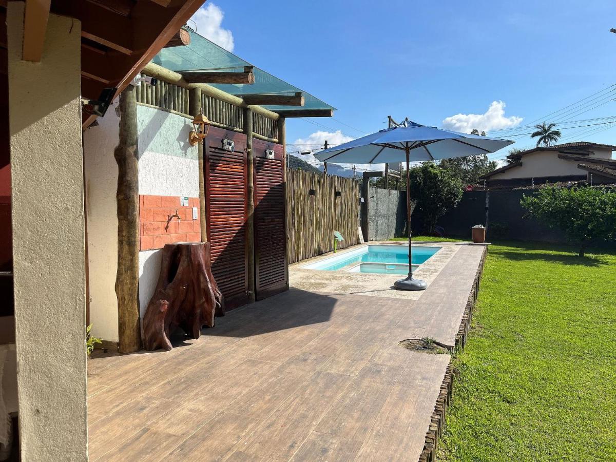 Casa Piscina Jardim Ubatuba Villa Bagian luar foto
