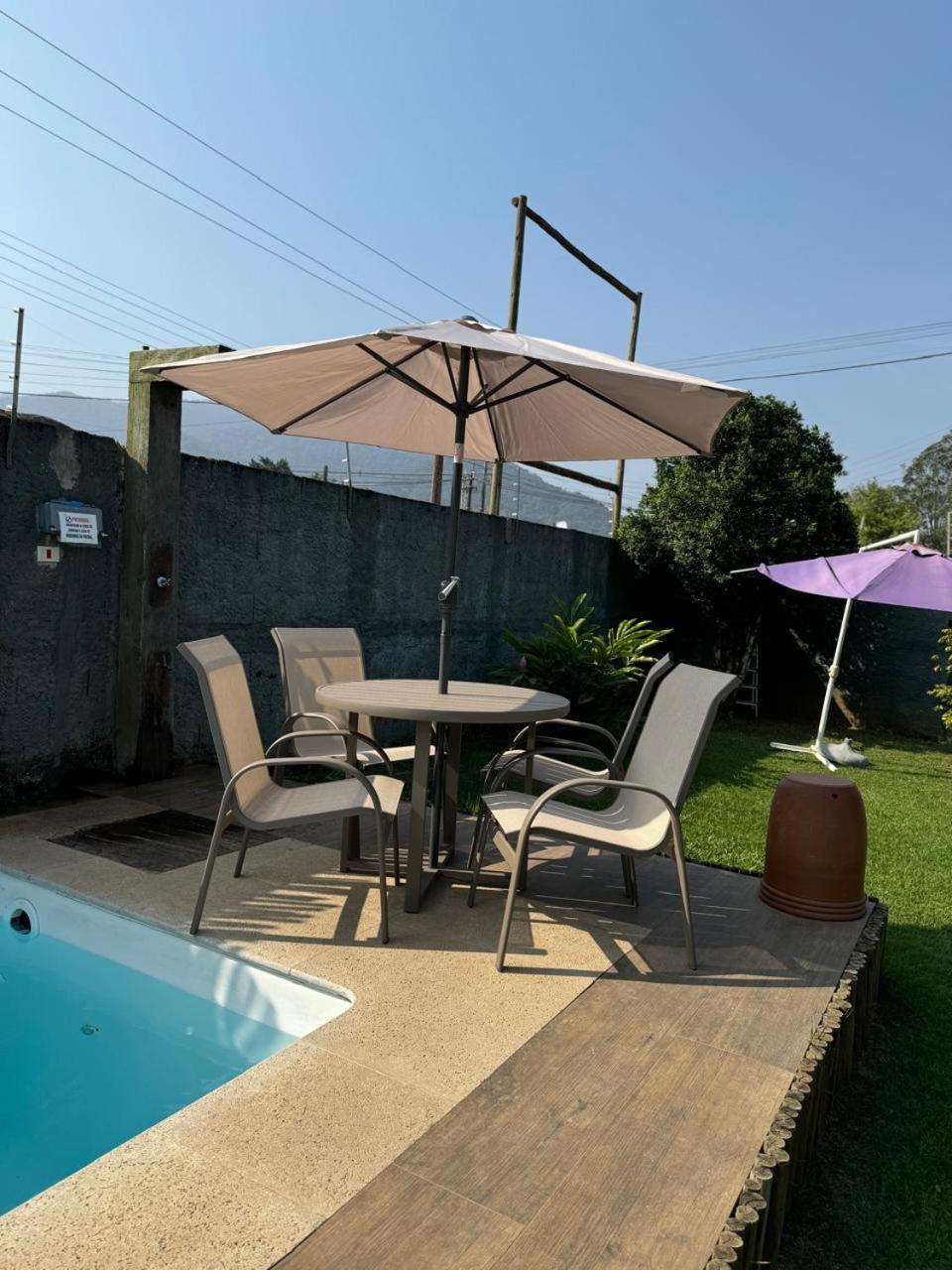 Casa Piscina Jardim Ubatuba Villa Bagian luar foto