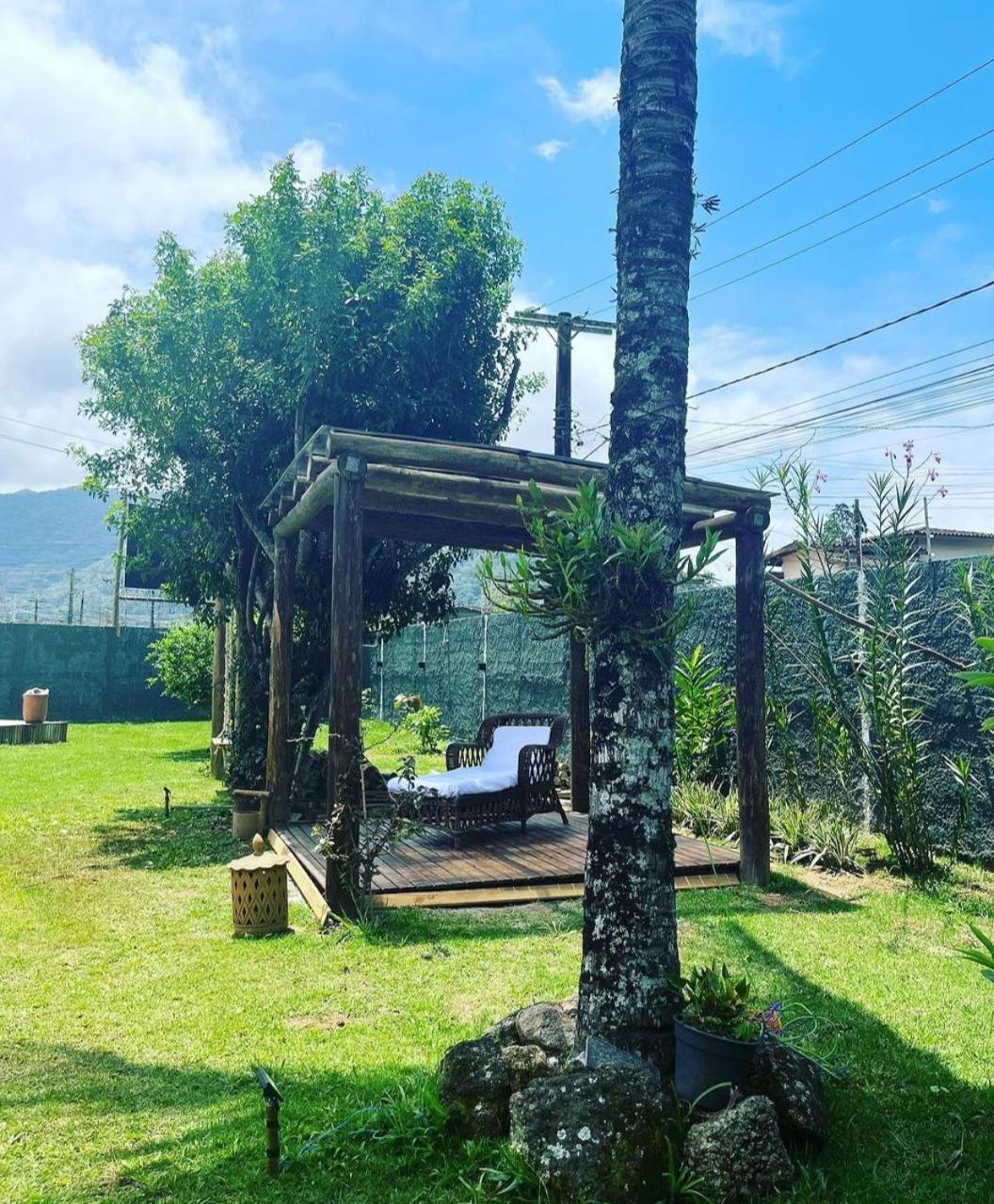 Casa Piscina Jardim Ubatuba Villa Bagian luar foto